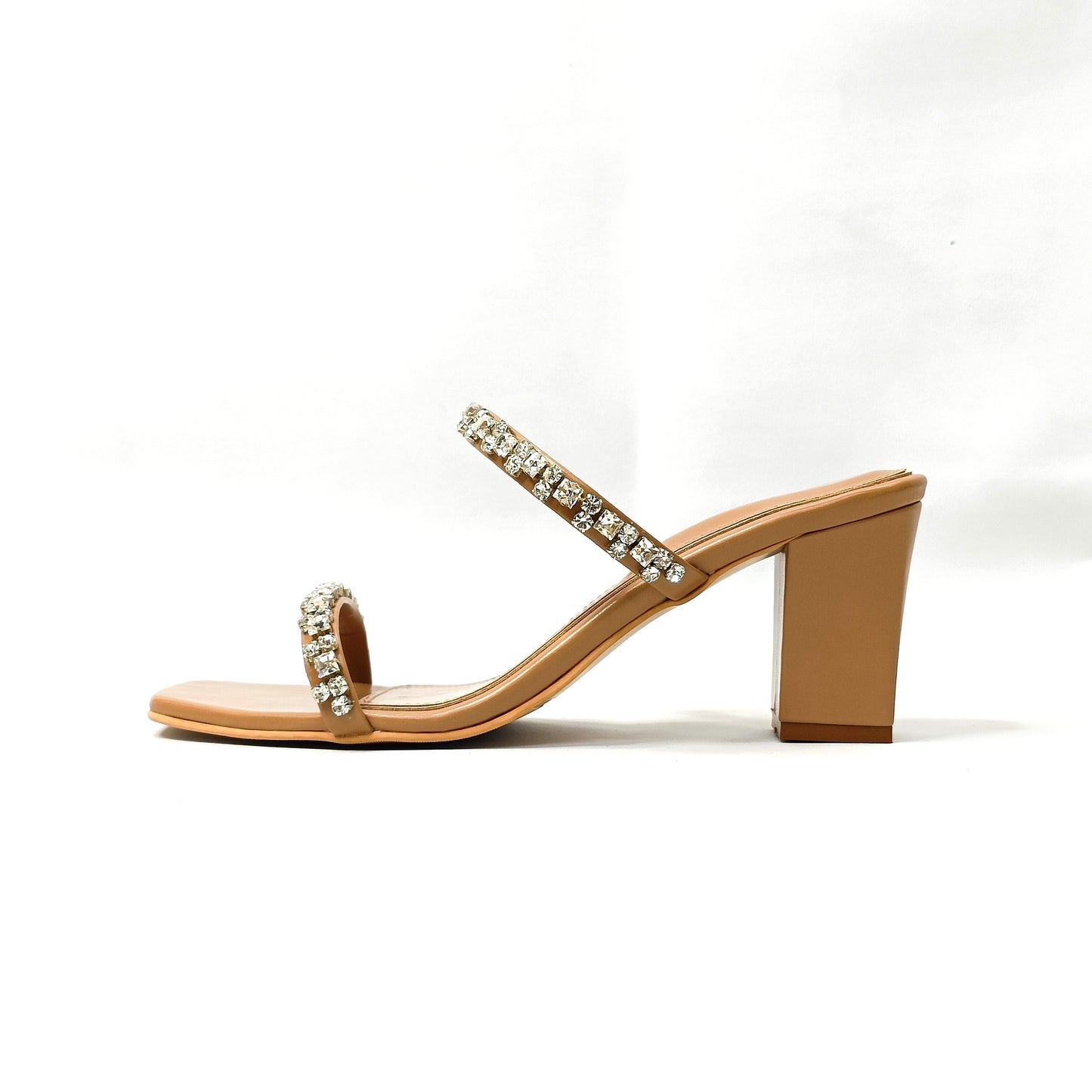 Alina Embellished Block Heels