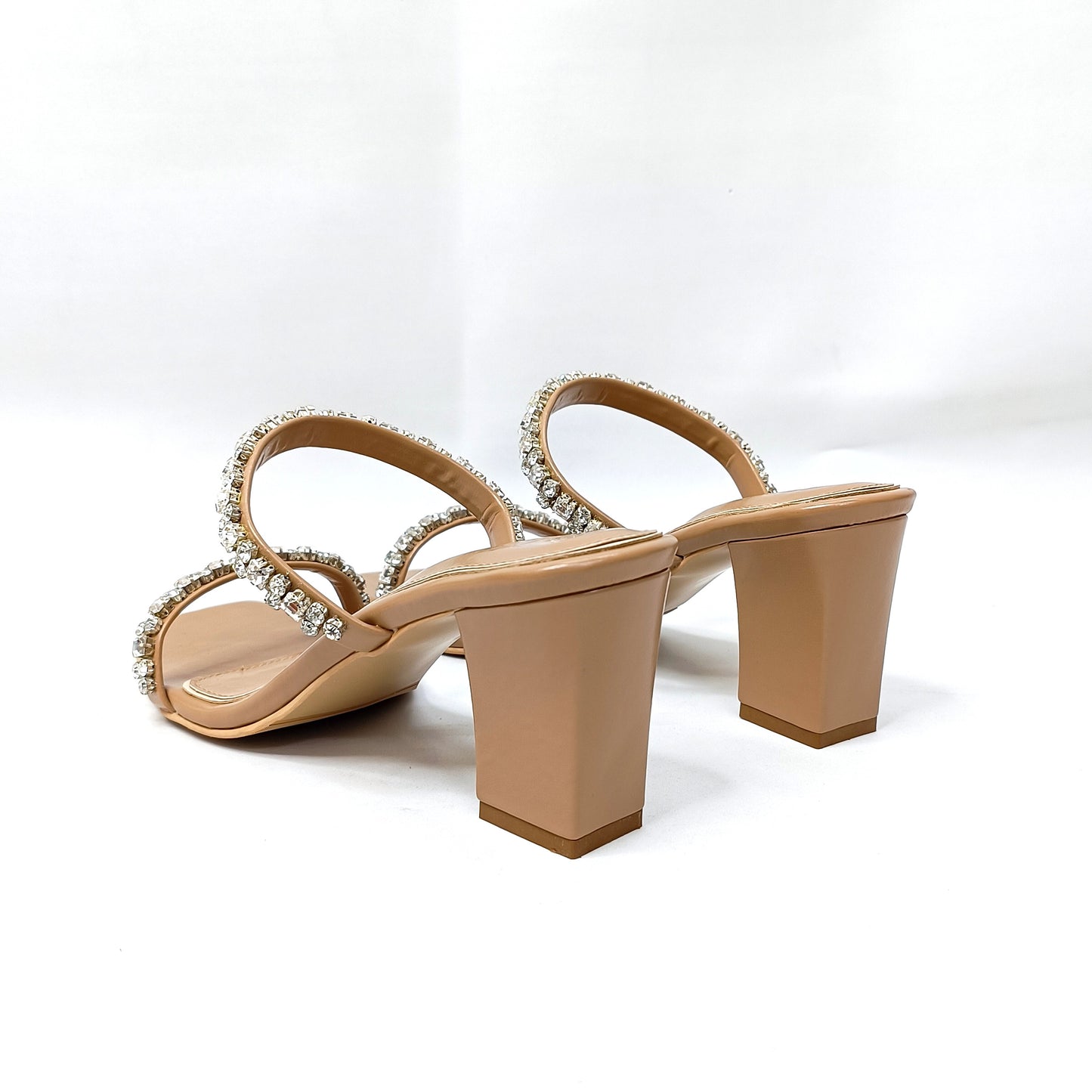 Alina Embellished Block Heels