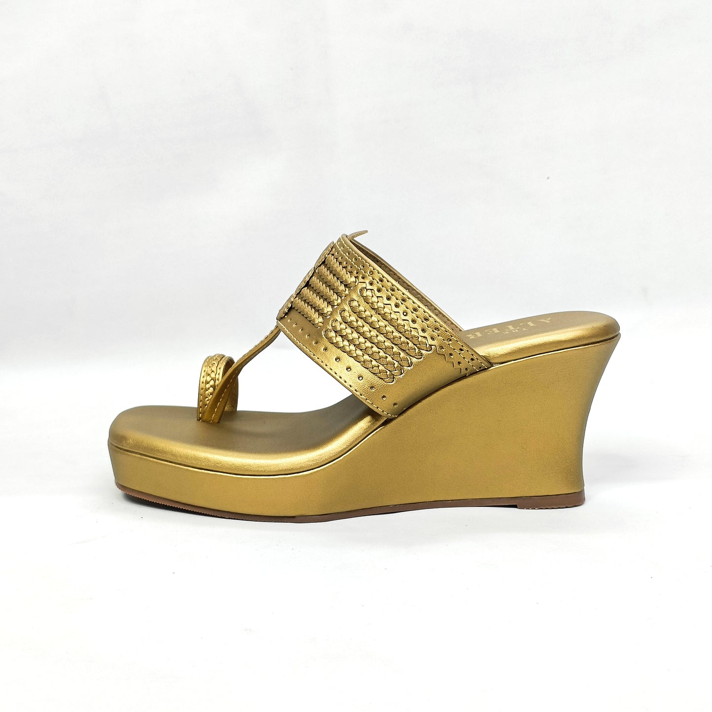 Antique Gold Kohla Wedges