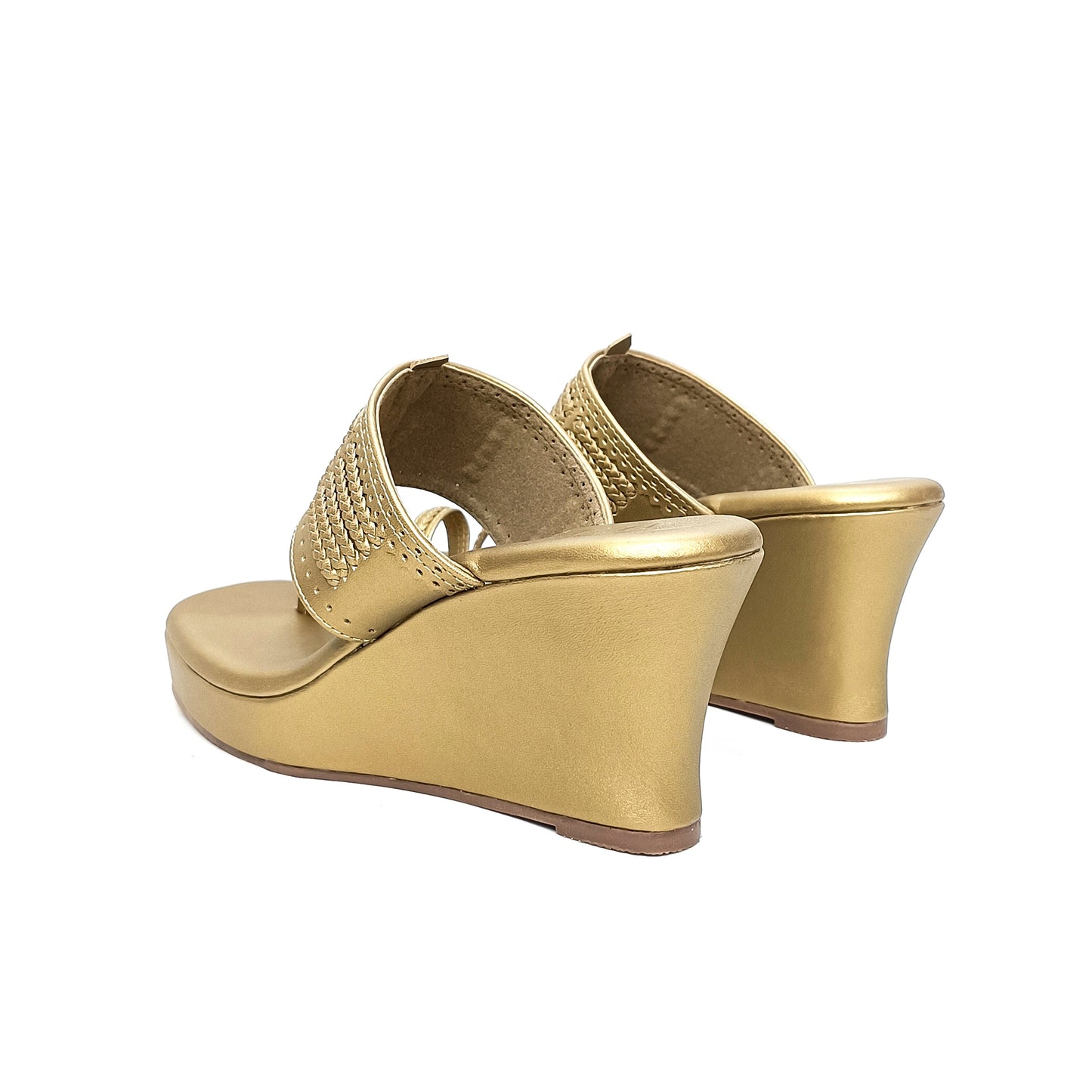Antique Gold Kohla Wedges