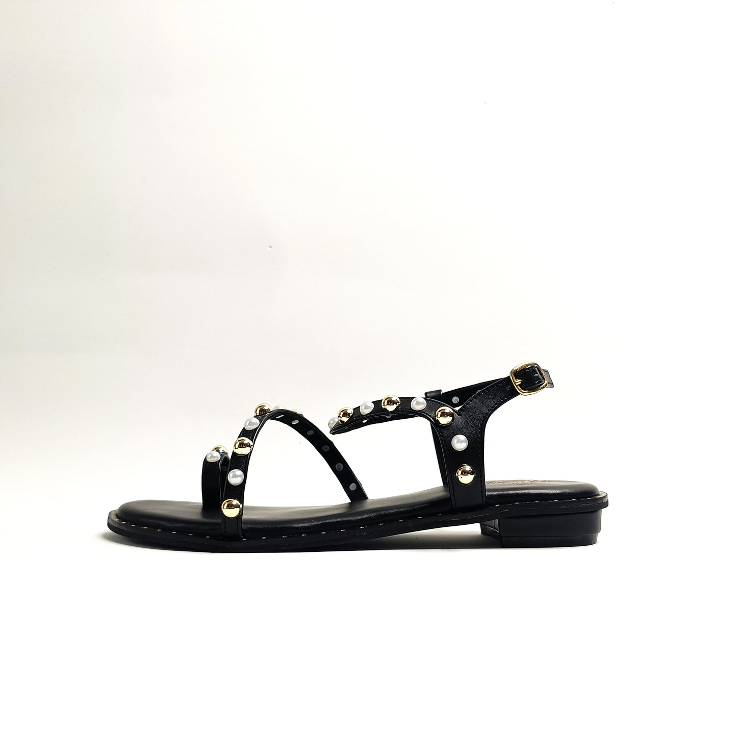 Lola Studded Strappy Flats