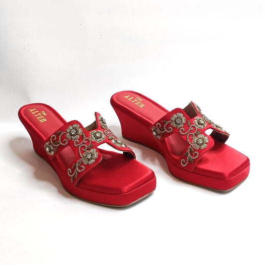 Meher Embroidered Wedges