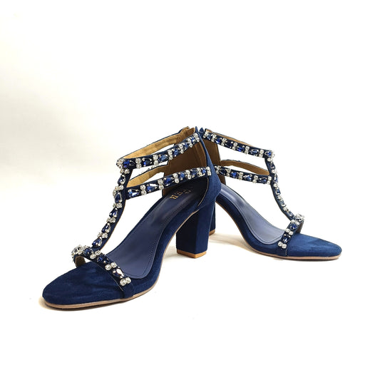 Carla Embellished Block Heels
