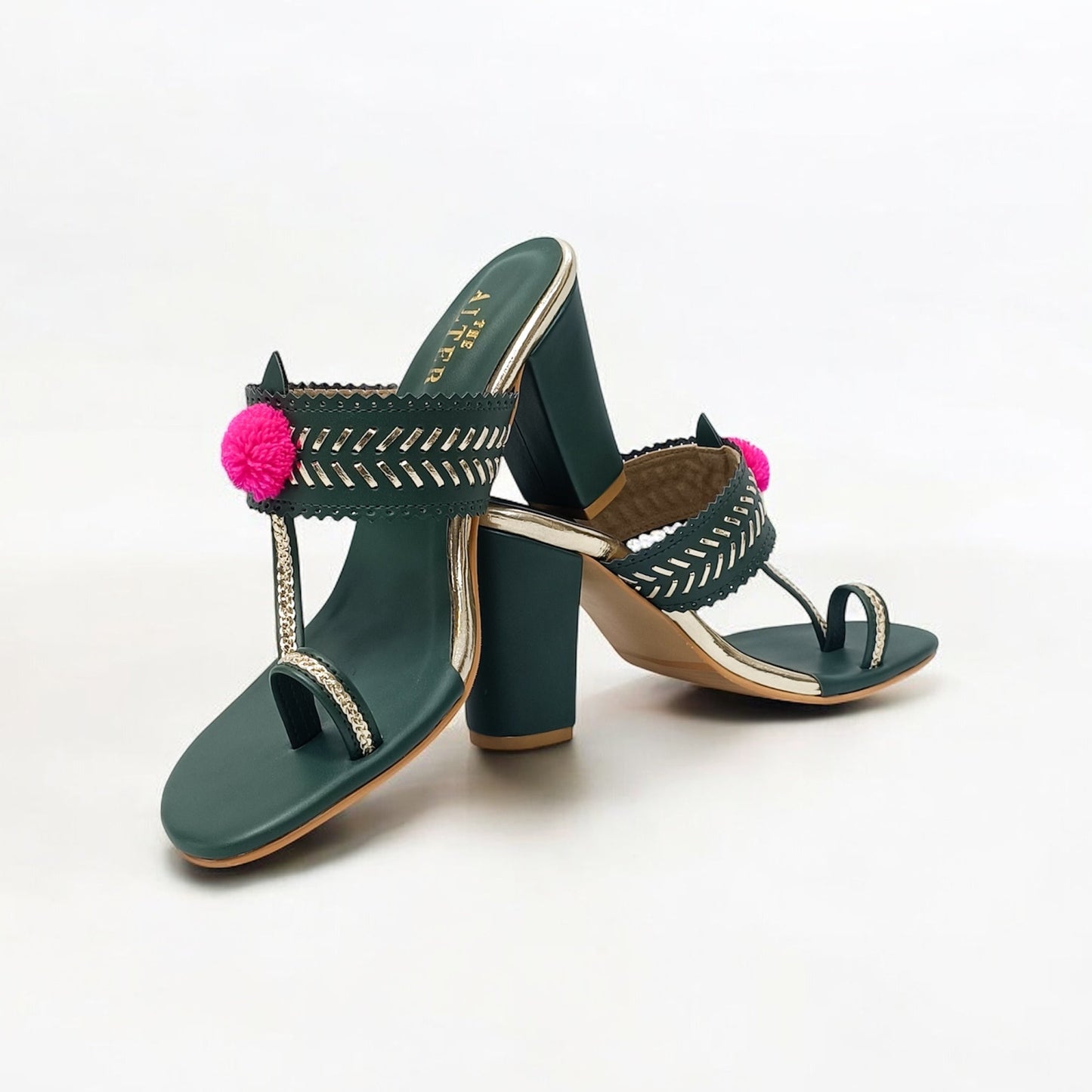Heer Kohla Block Heels