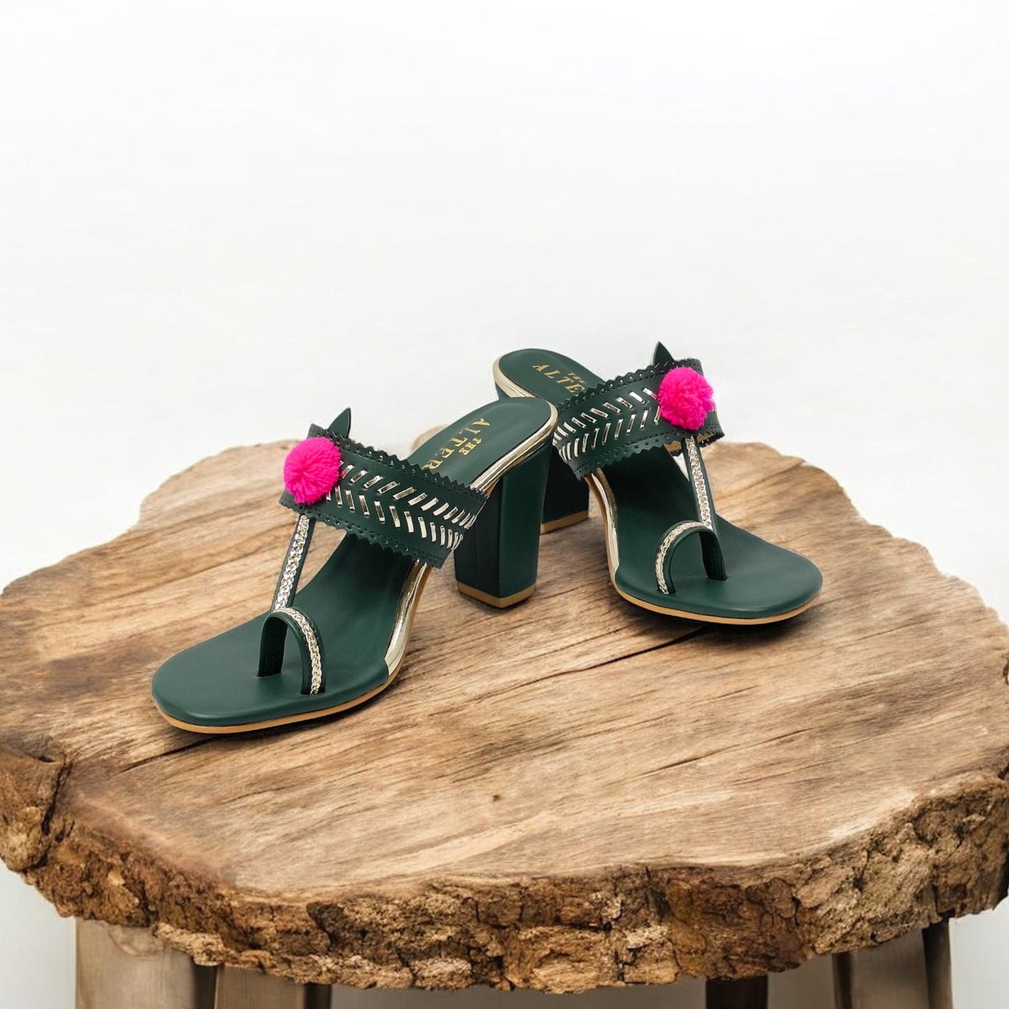 Heer Kohla Block Heels