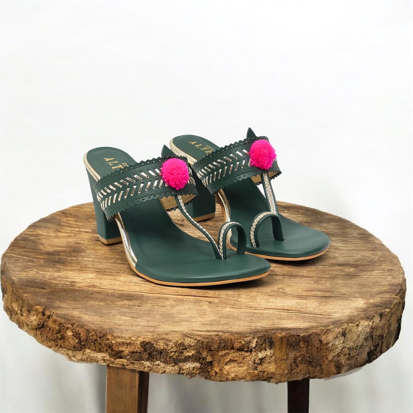 Heer Kohla Block Heels