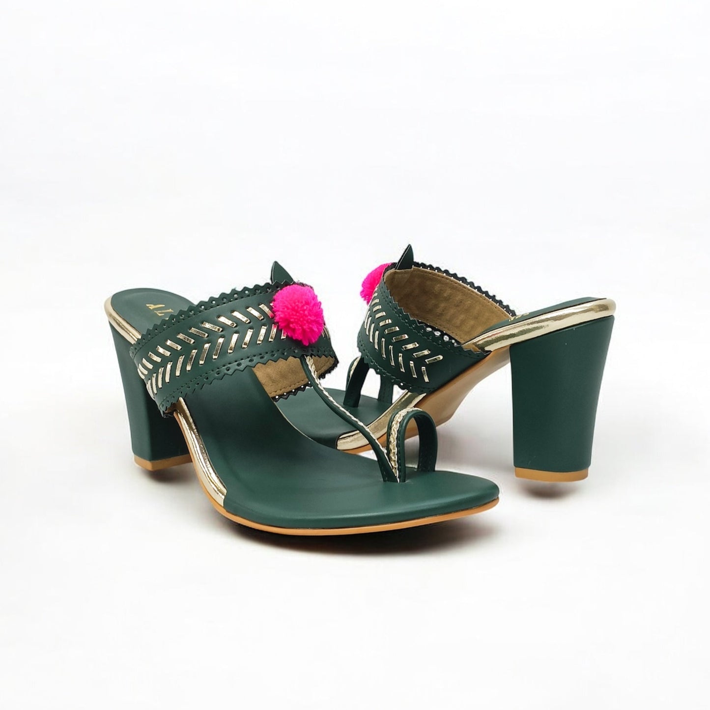 Heer Kohla Block Heels