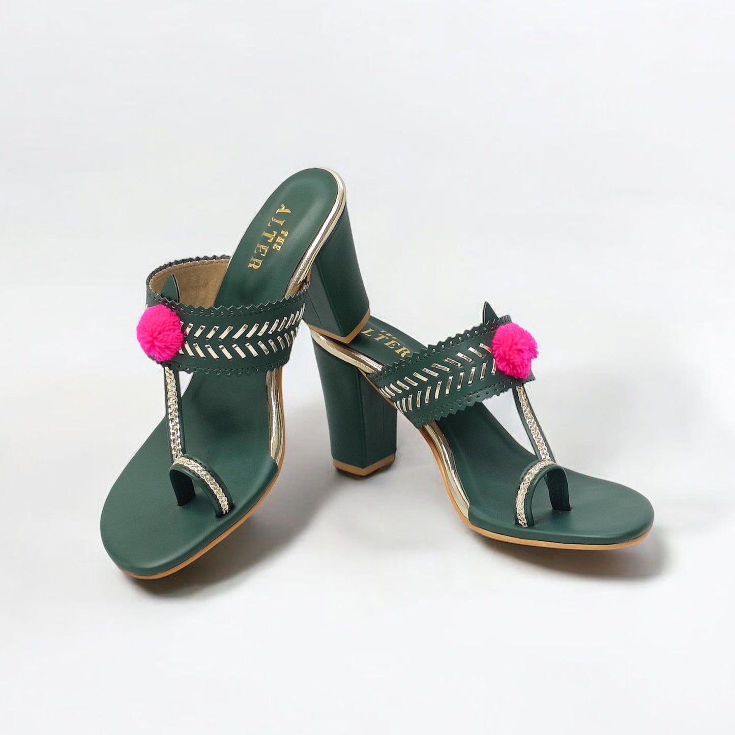 Heer Kohla Block Heels