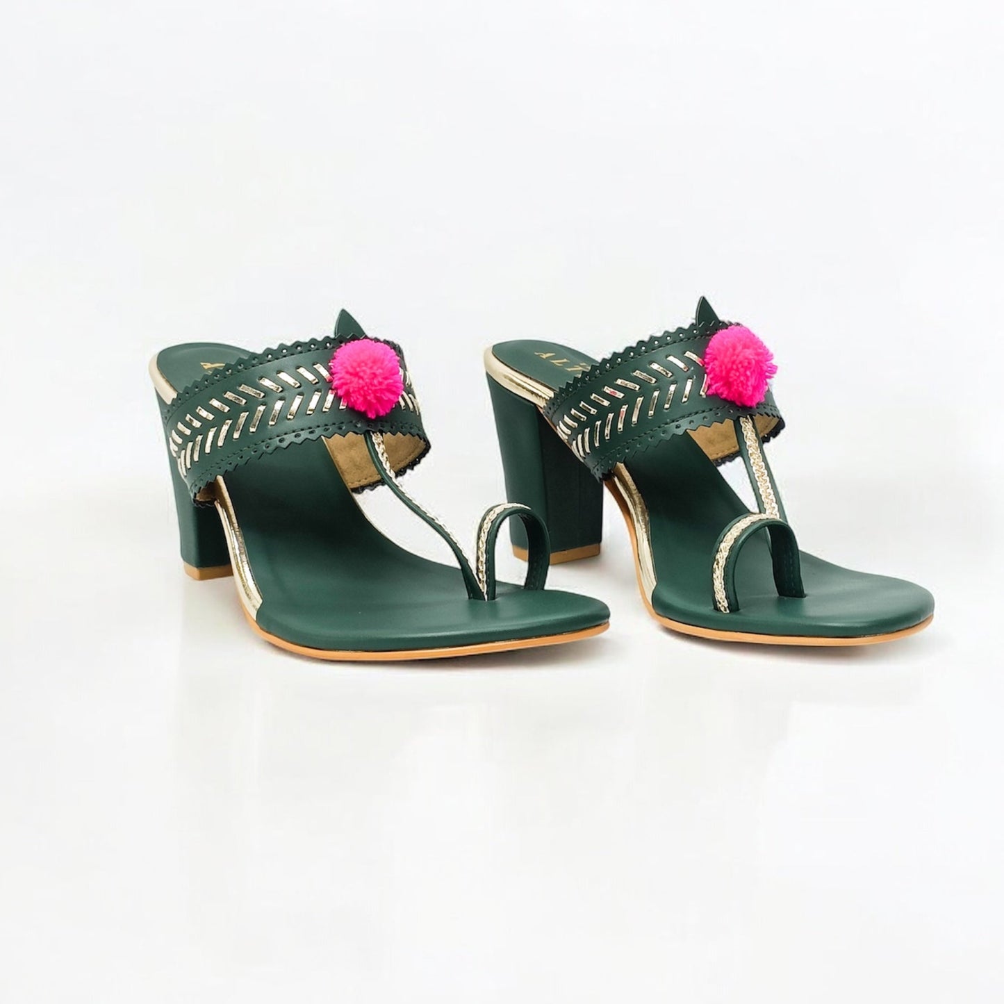 Heer Kohla Block Heels