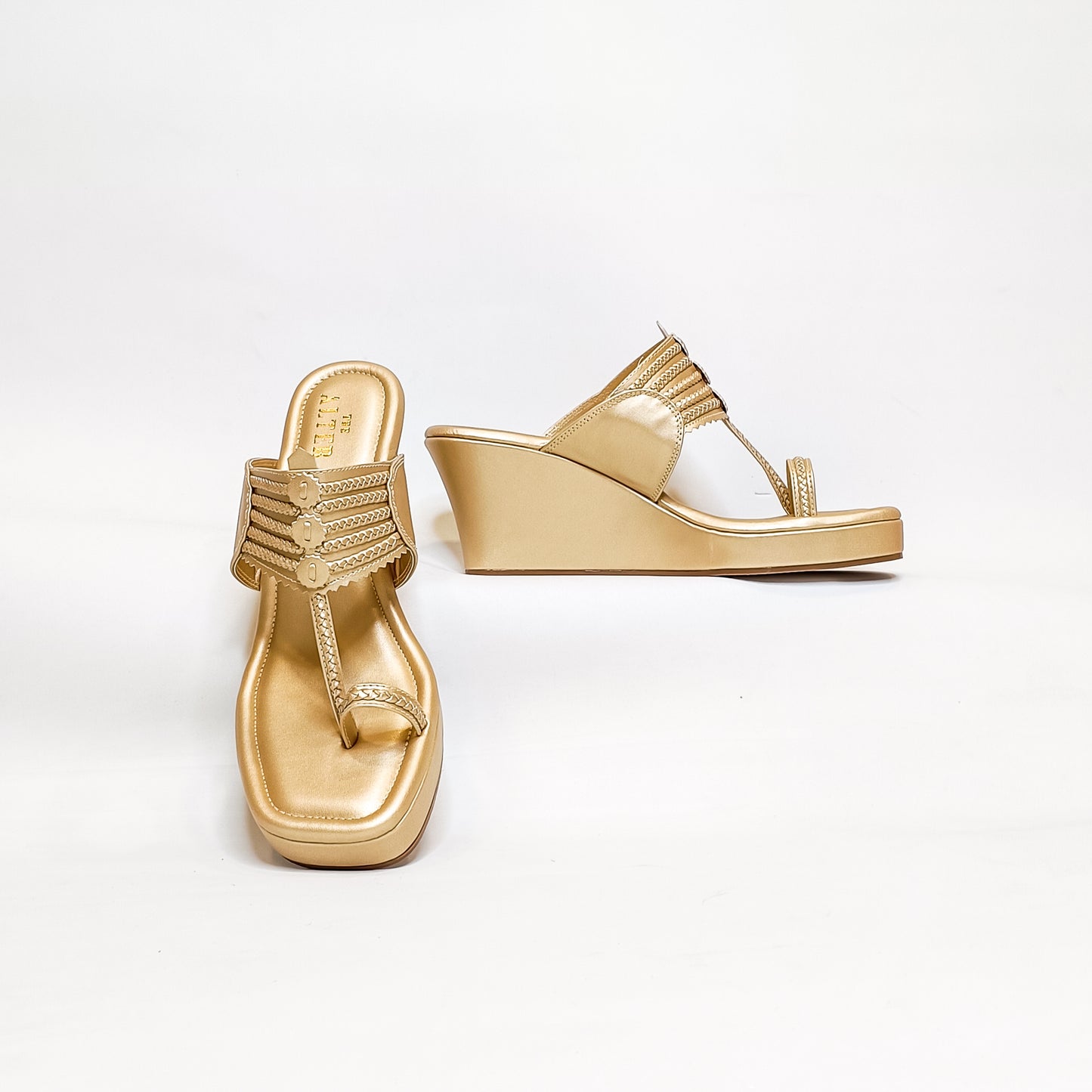 T shaped Kohla Wedges