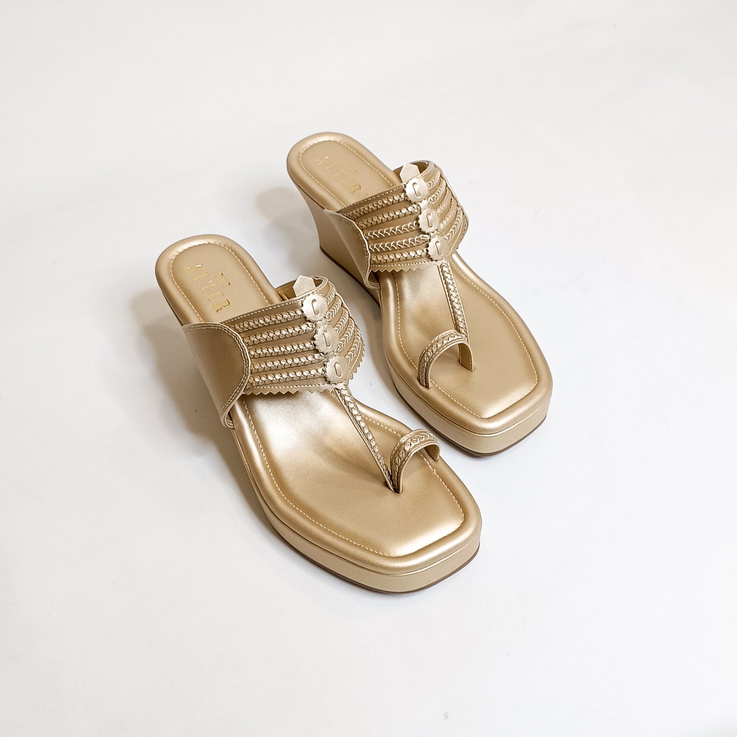 T shaped Kohla Wedges