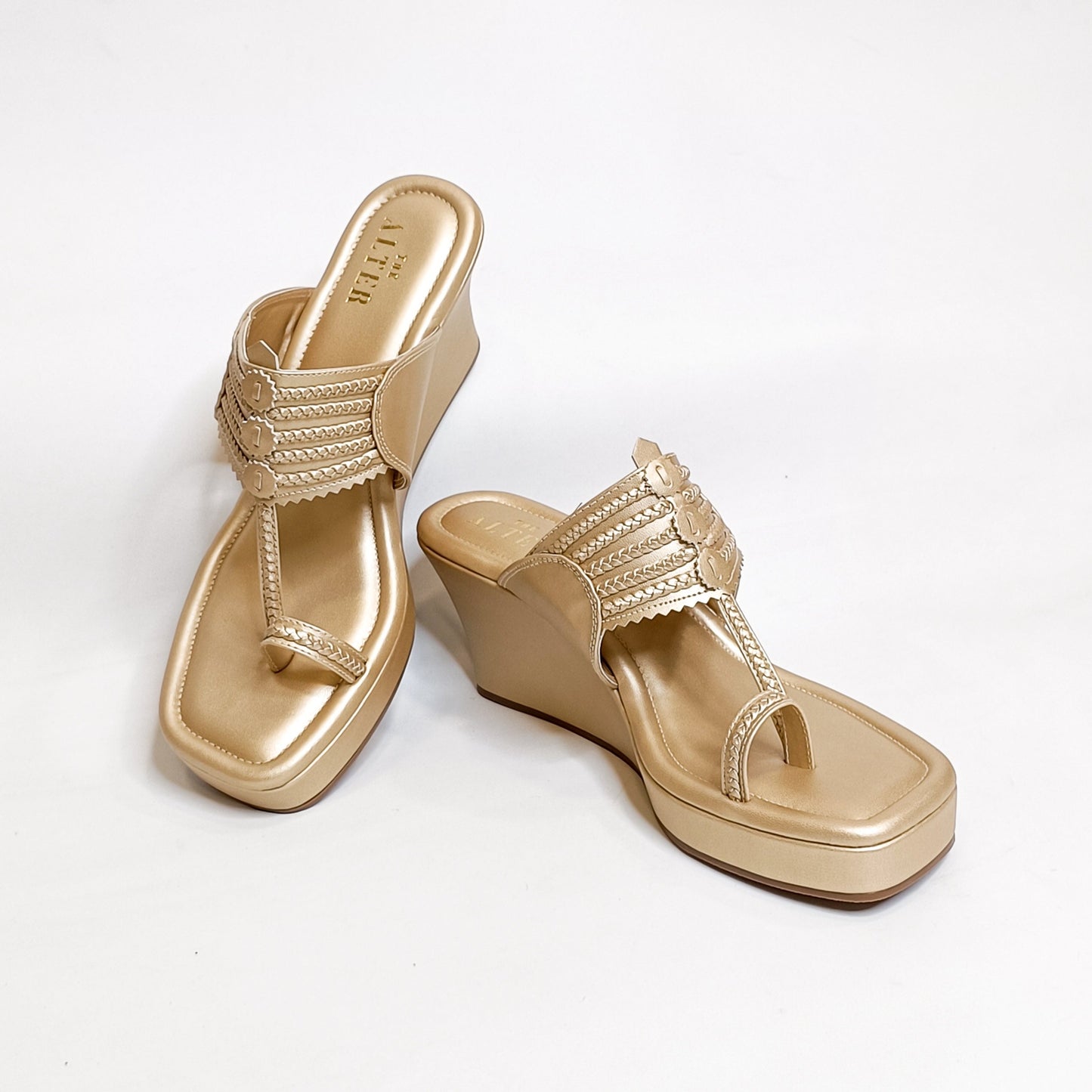 T shaped Kohla Wedges