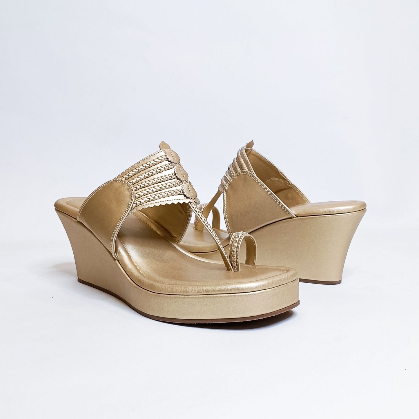T shaped Kohla Wedges