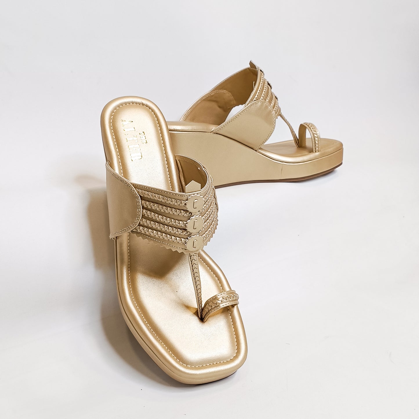 T shaped Kohla Wedges