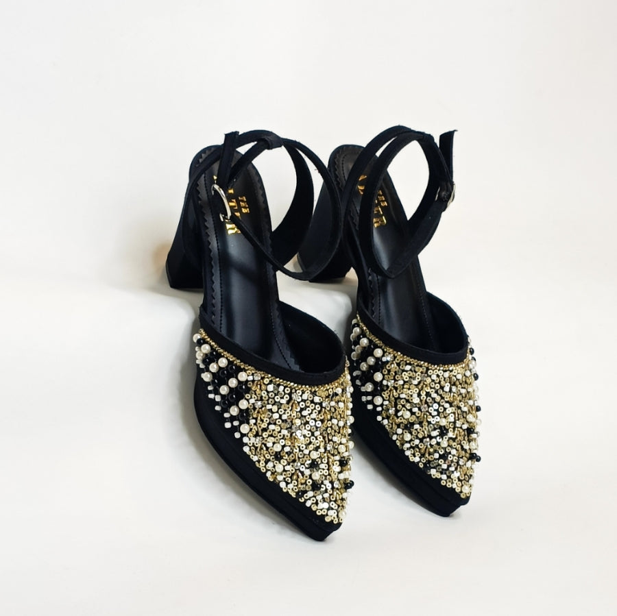 Amara Block Amara Embellished Block Heels – THE ALTER