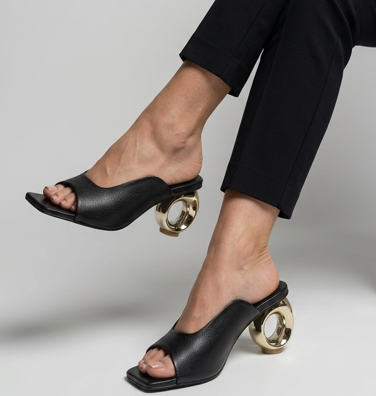 Diana Gold Hoop Heels