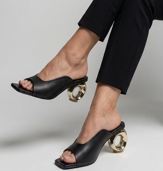 Diana Gold Hoop Heels