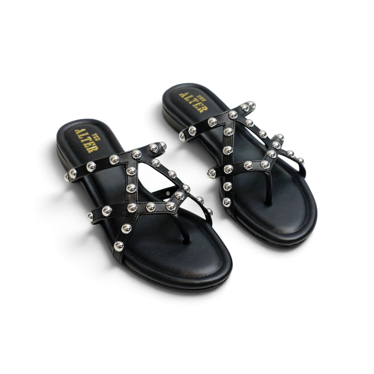 Lana Studded Strappy Flats