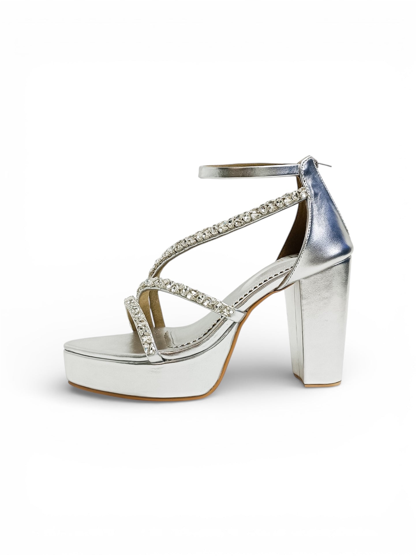 Kiara Embellished Platform Block Heels