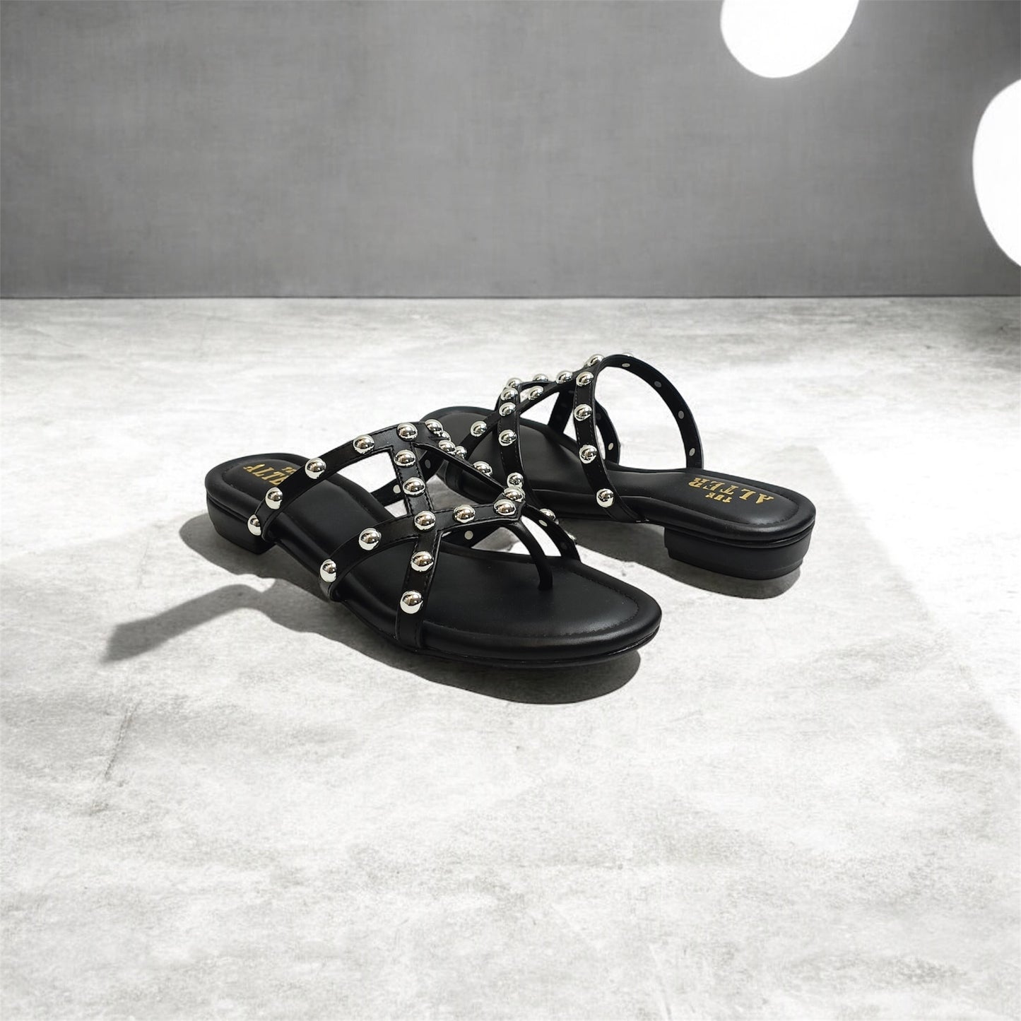 Lana Studded Strappy Flats