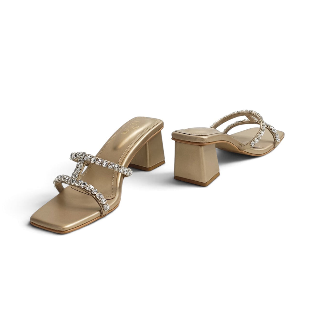Alana Embellished Block Heels