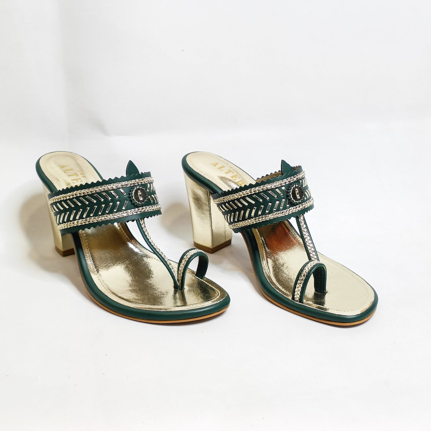 Hoor Kohla Block Heels