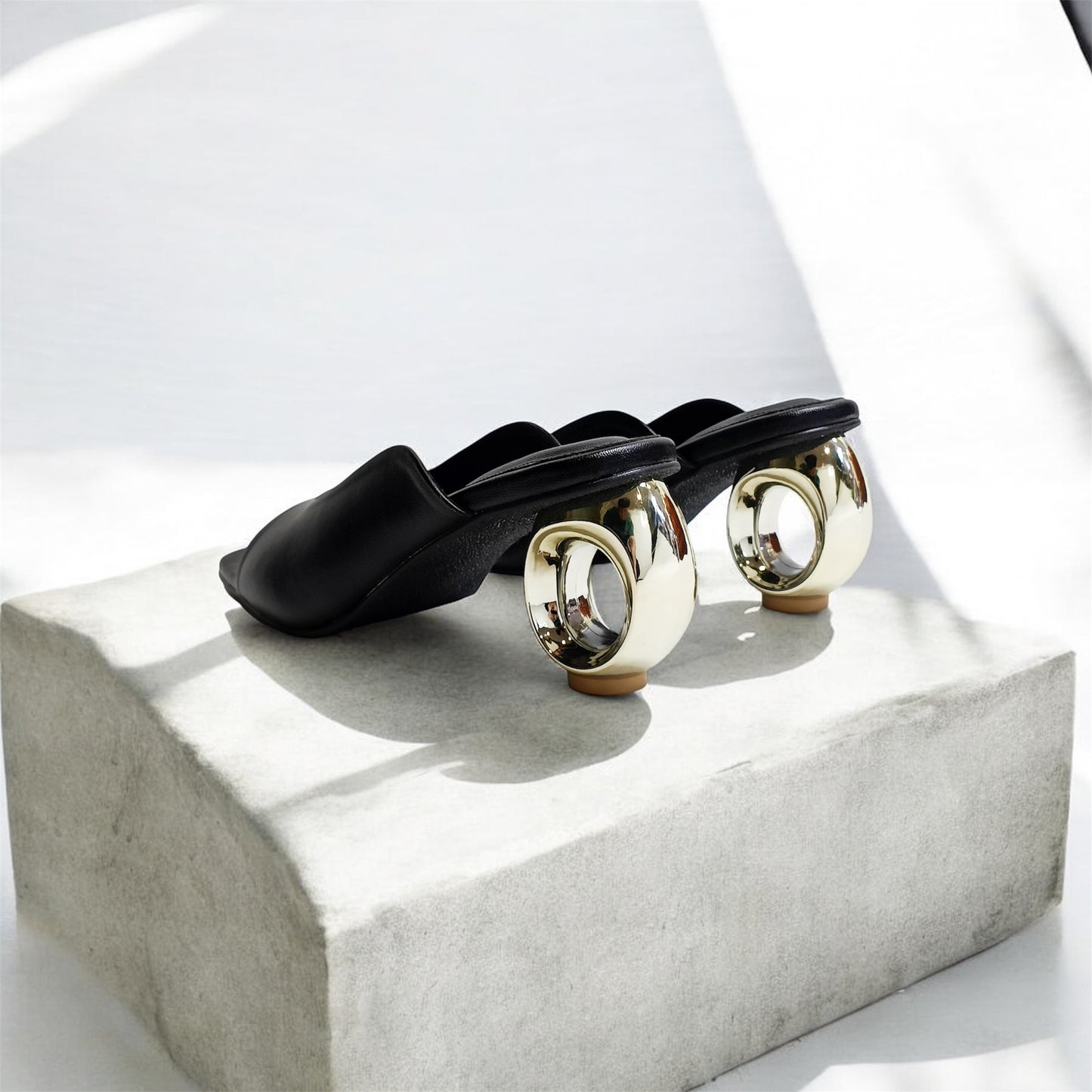 Diana Gold Hoop Heels