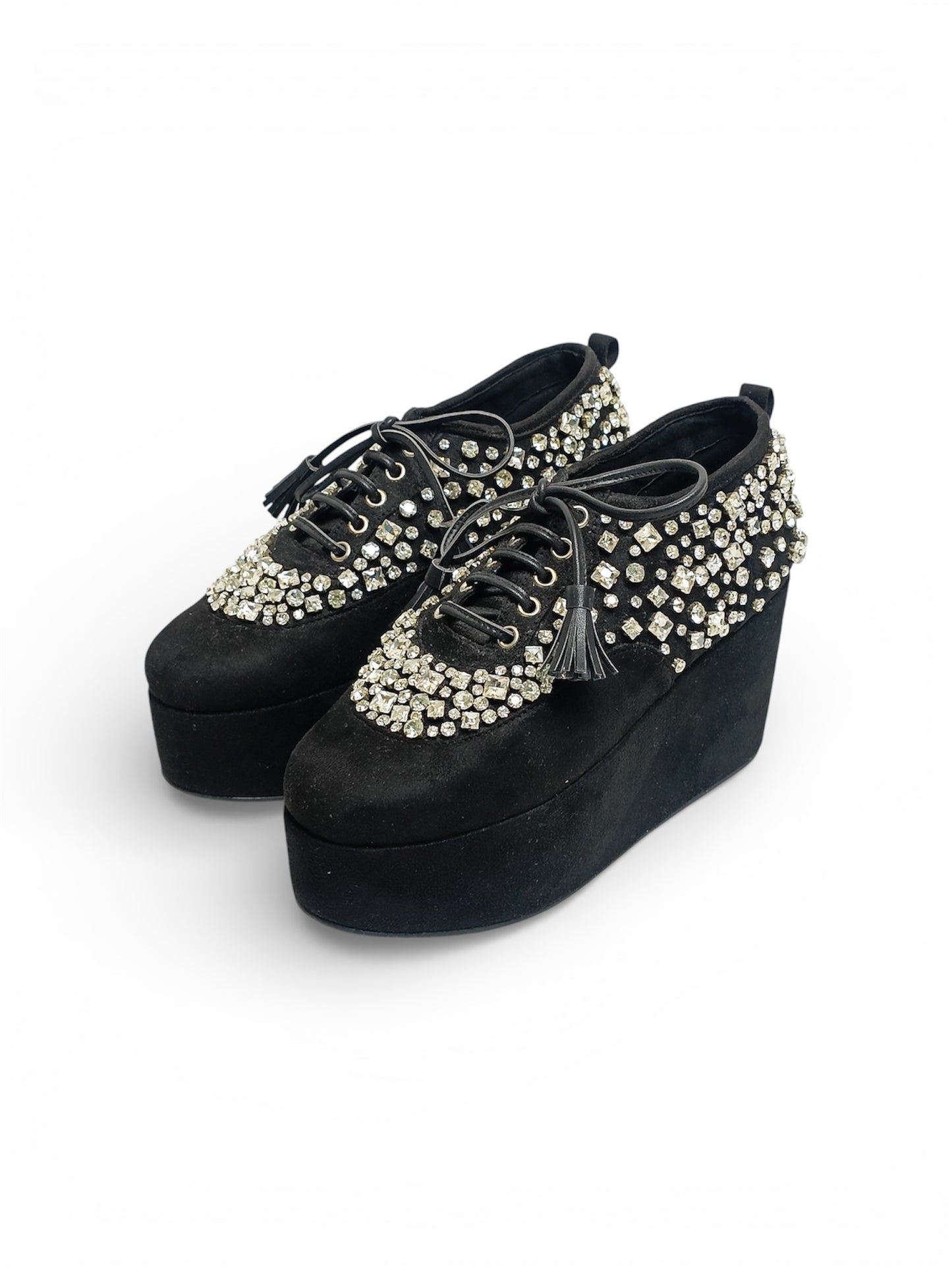 Crystal embellished Platform Sneakers