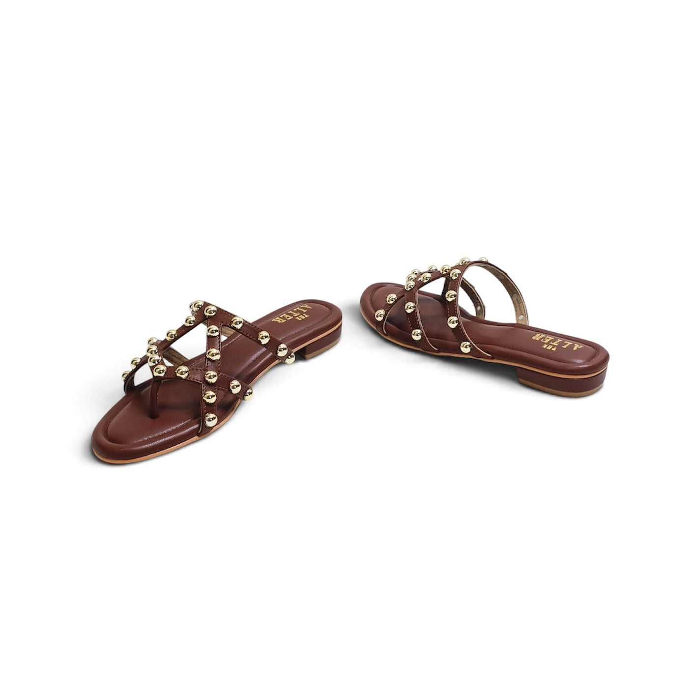 Lana Studded Strappy Flats