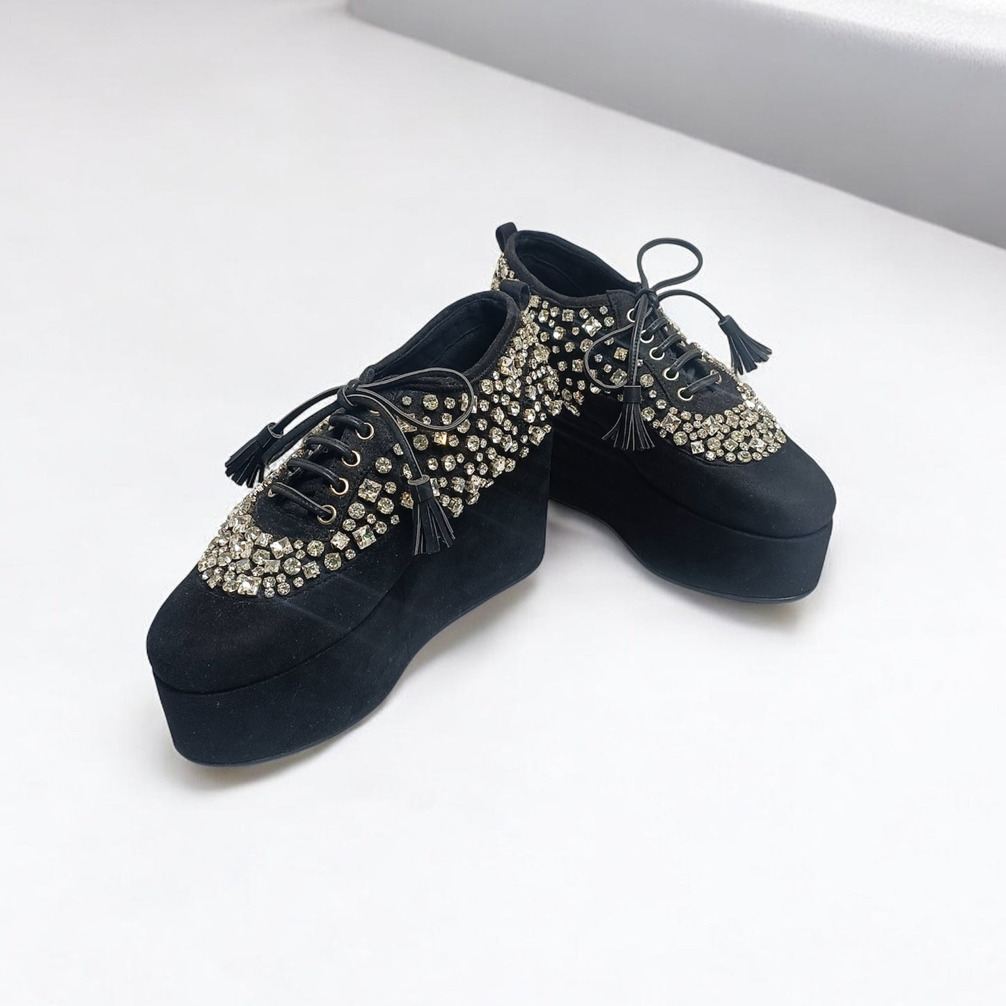 Crystal embellished Platform Sneakers