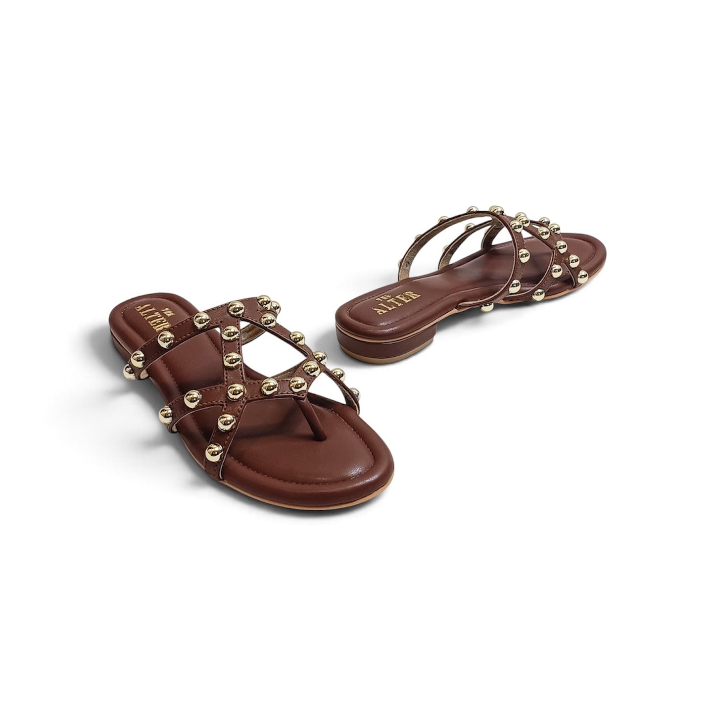Lana Studded Strappy Flats