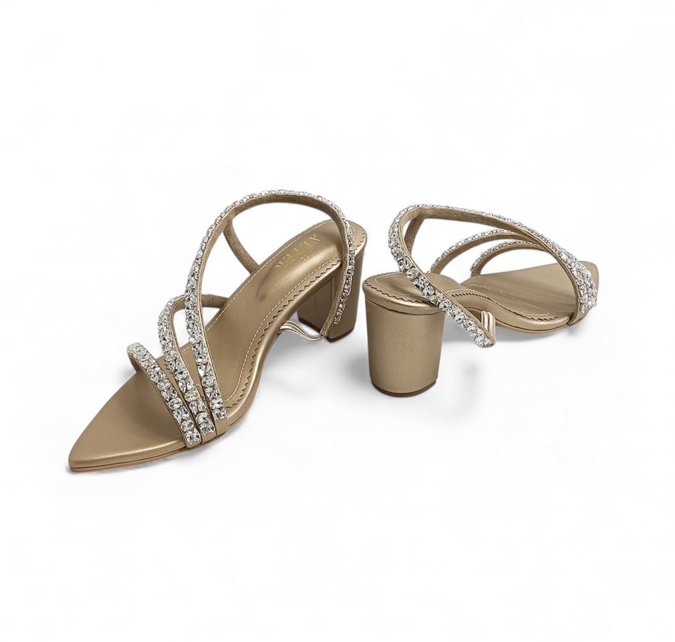 Kiara Embellished Block Heels