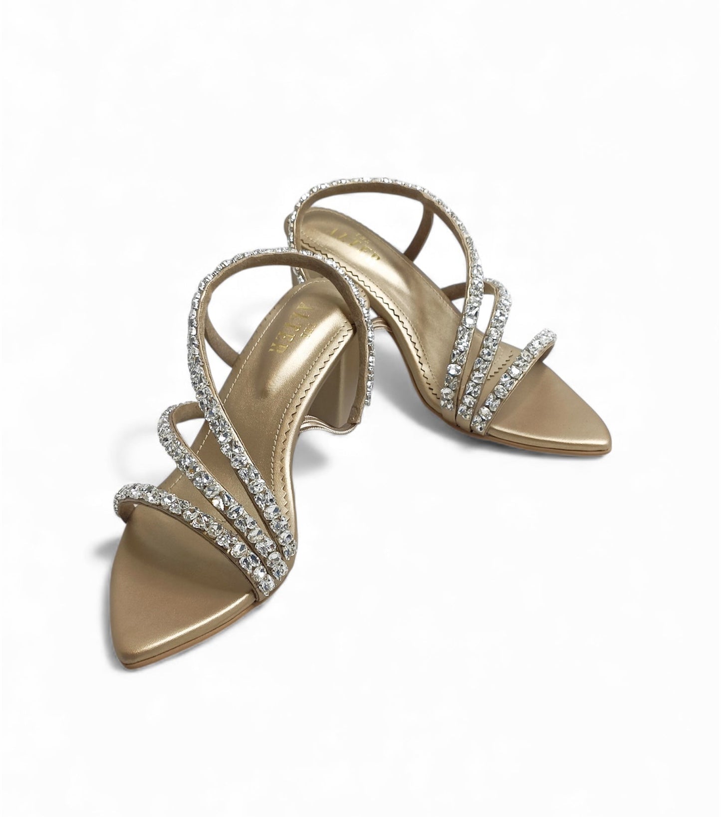 Kiara Embellished Block Heels