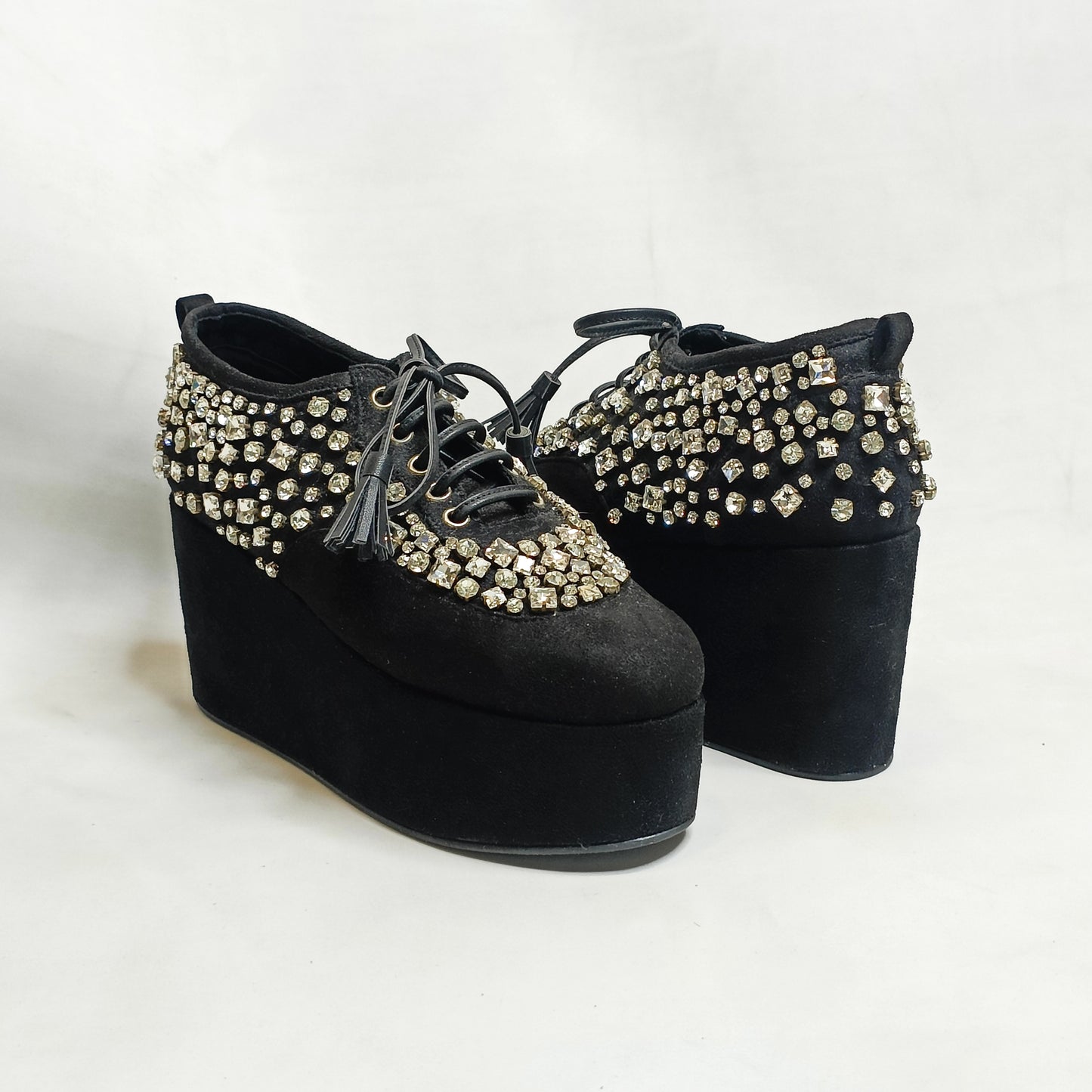 Crystal embellished Platform Sneakers