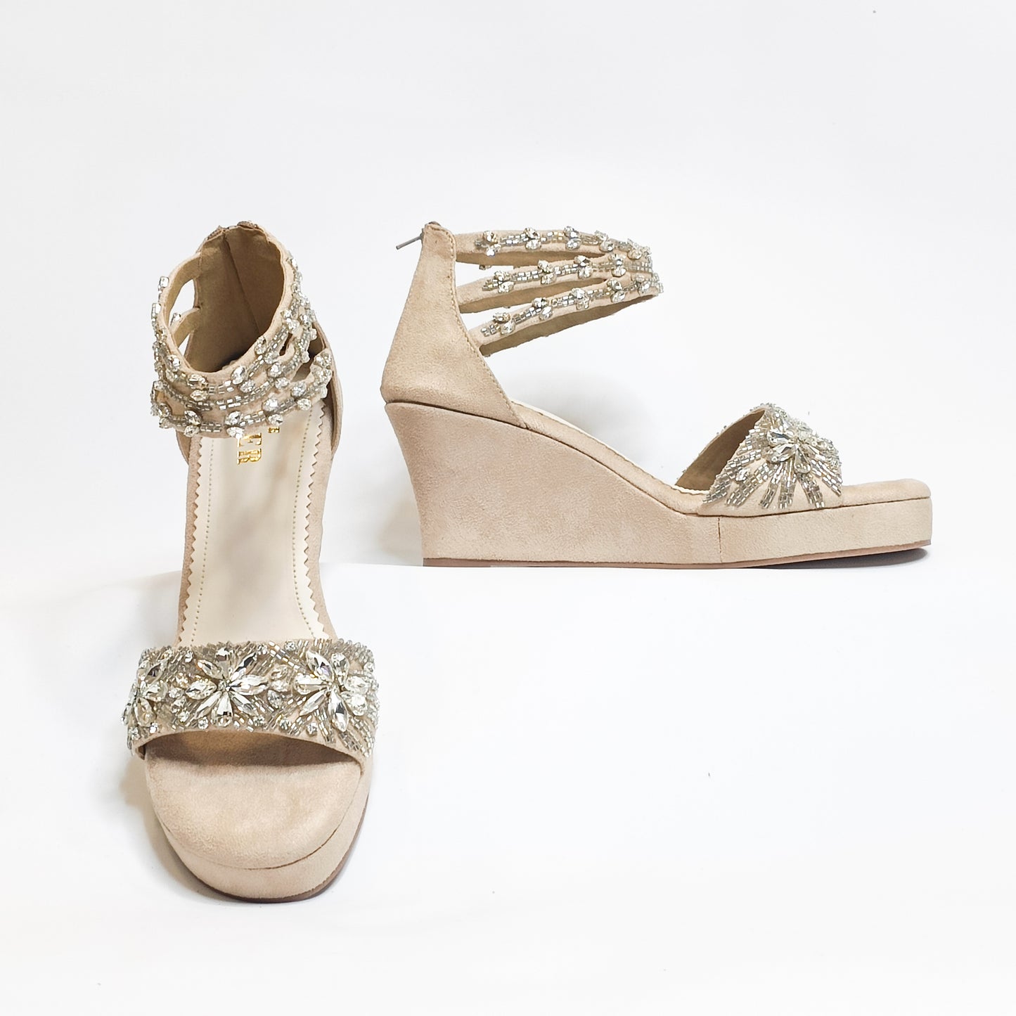 Bella Embellished Wedges