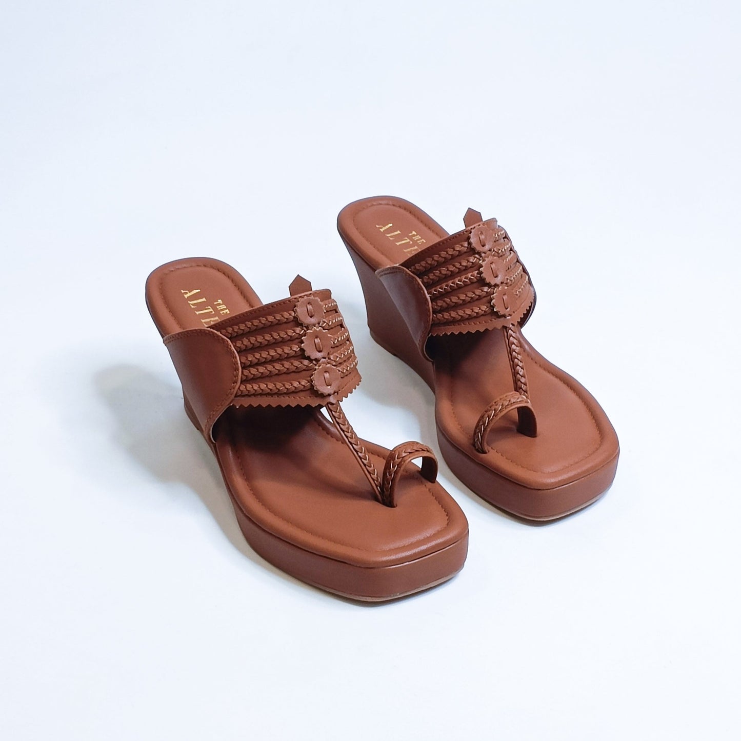 T shaped Kohla Wedges