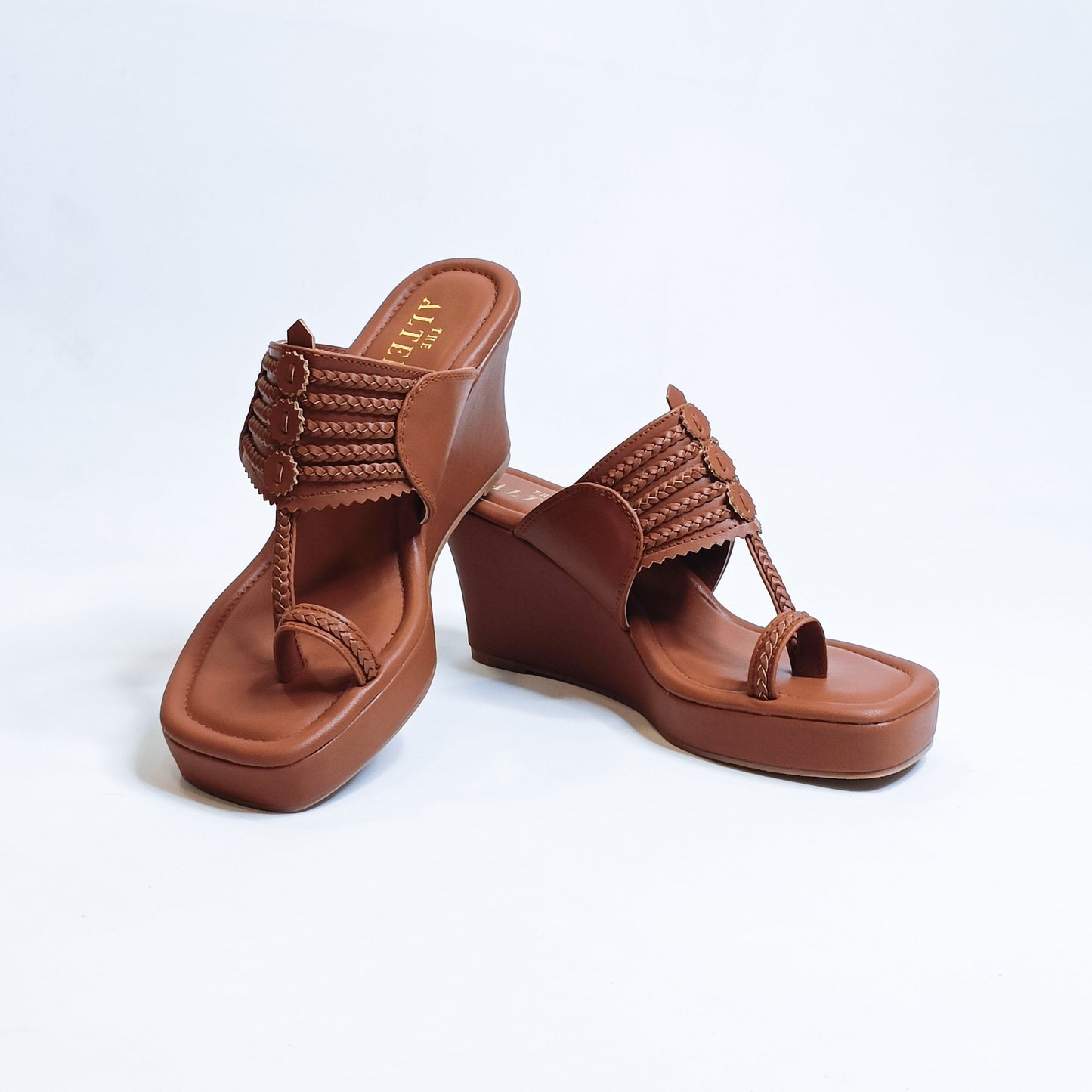 T shaped Kohla Wedges