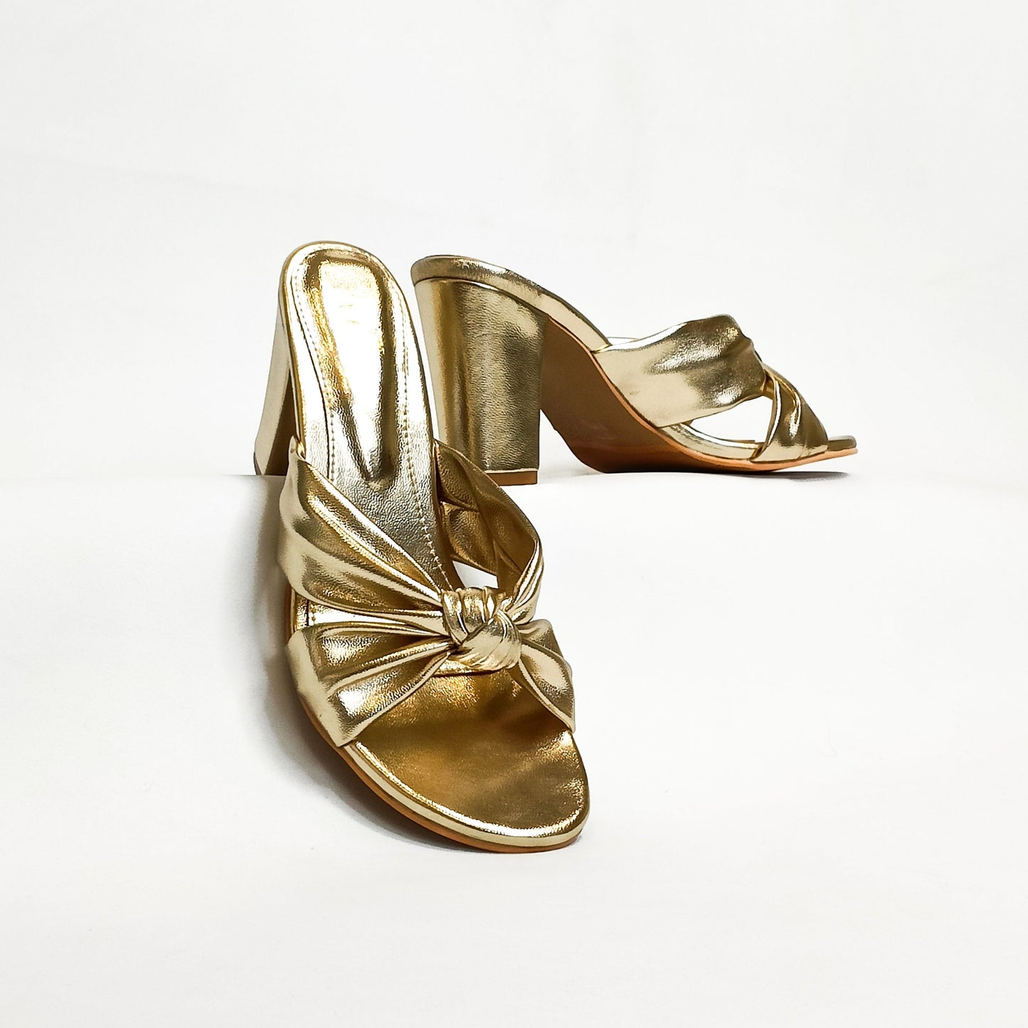 Knotted Block Heels