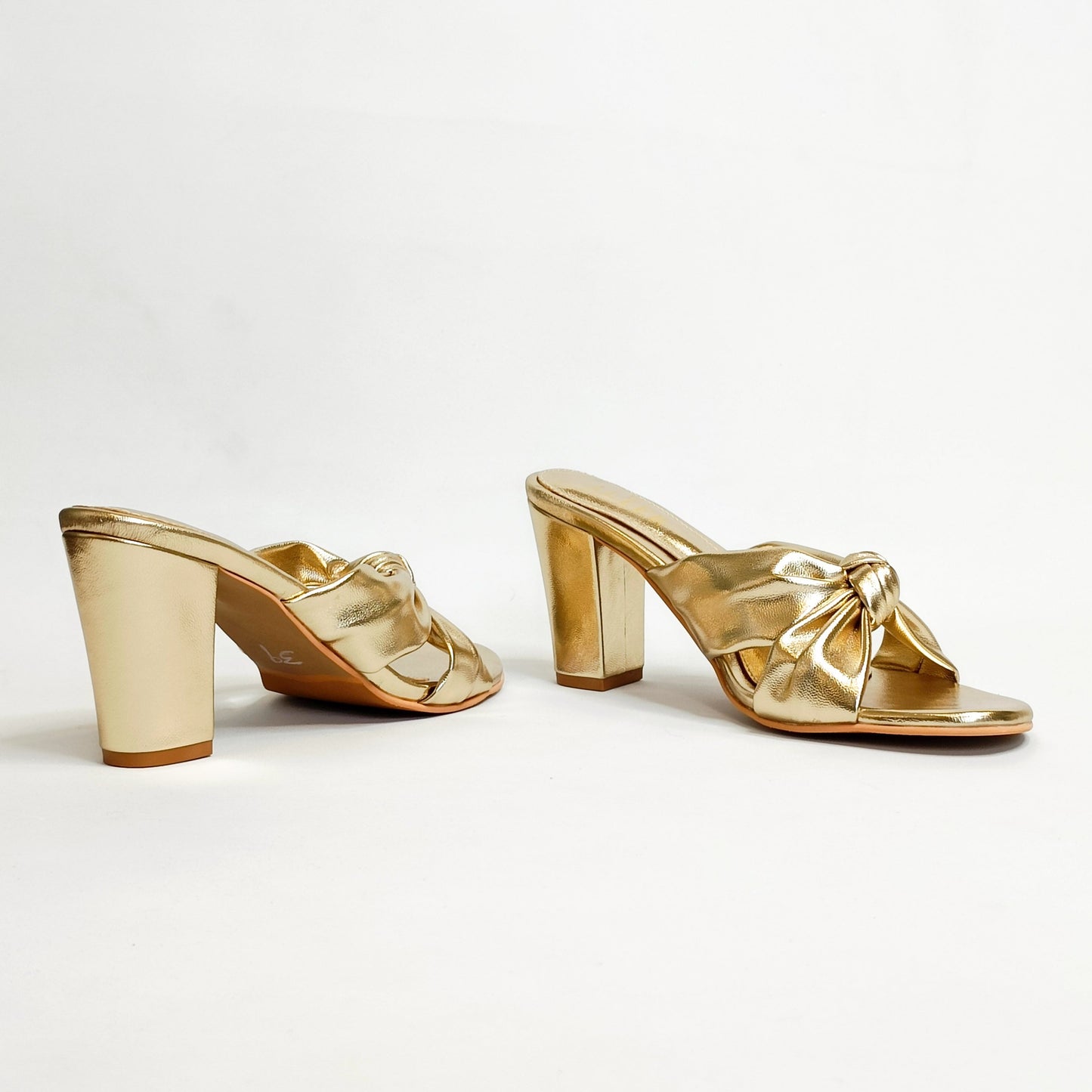 Knotted Block Heels