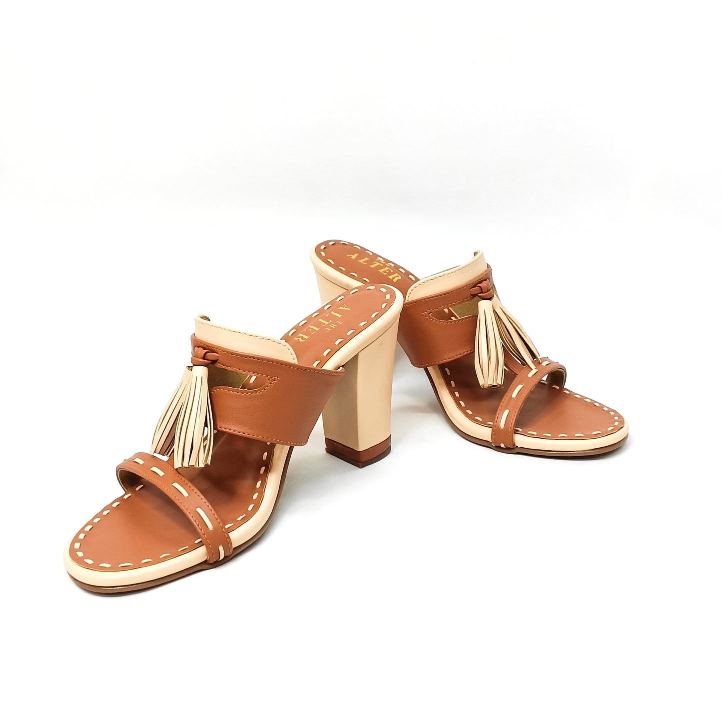 Tassel Color Block Heels