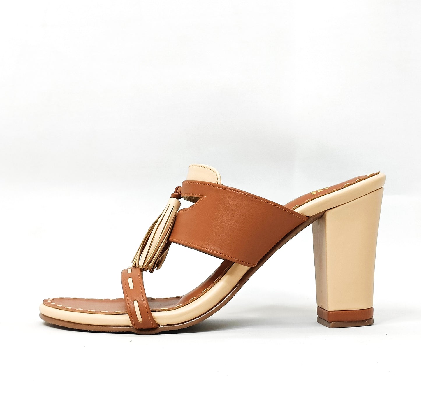 Tassel Color Block Heels