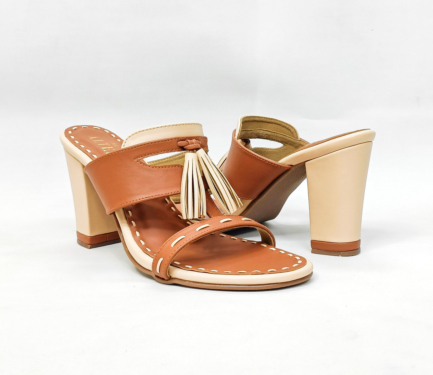 Tassel Color Block Heels