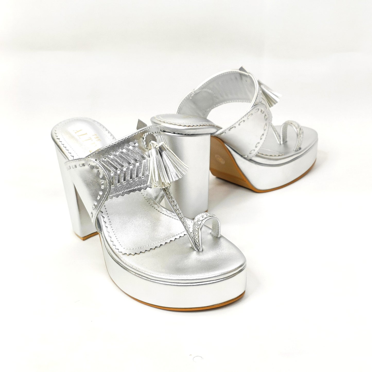Tassel Kohla Platform Block Heels