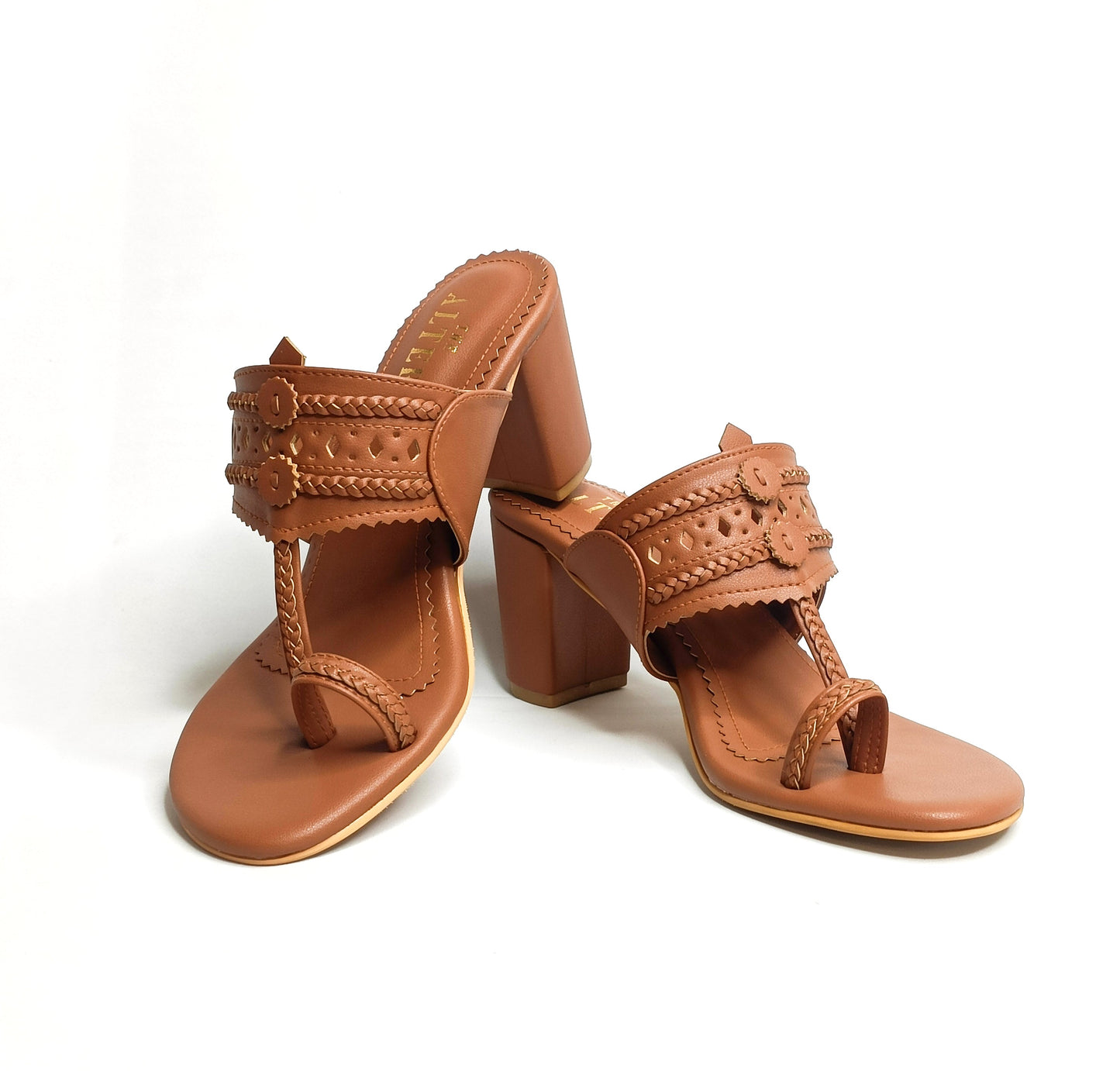 Monochrome Kohla Block Heels