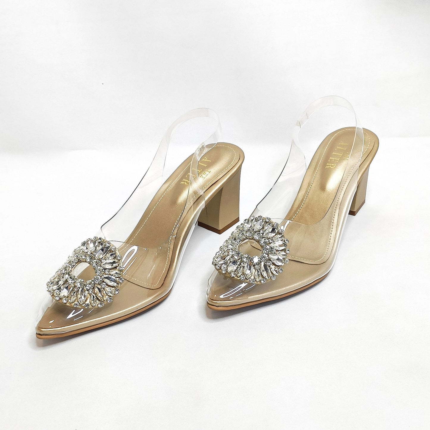 Julia Embellished Block Heels