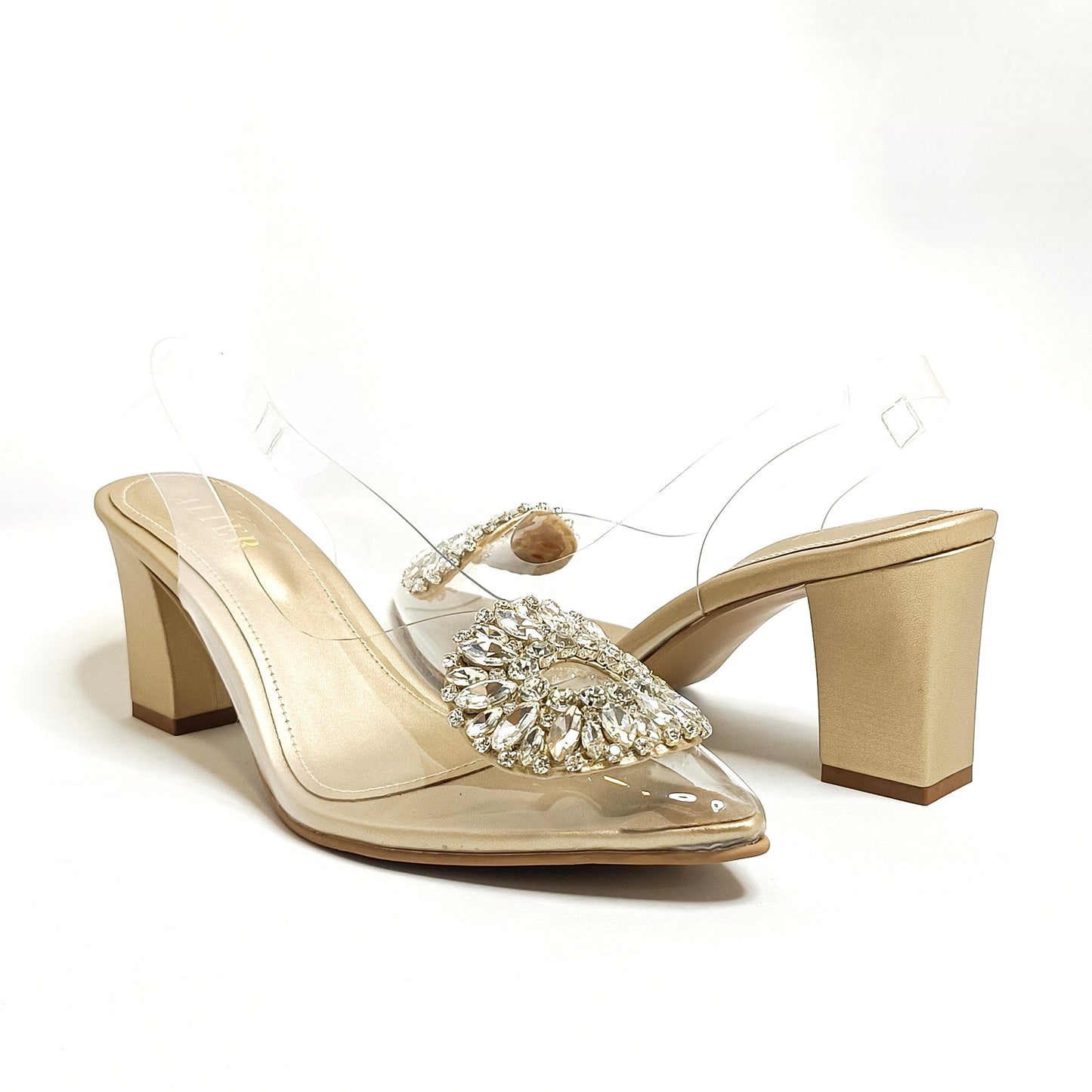 Julia Embellished Block Heels