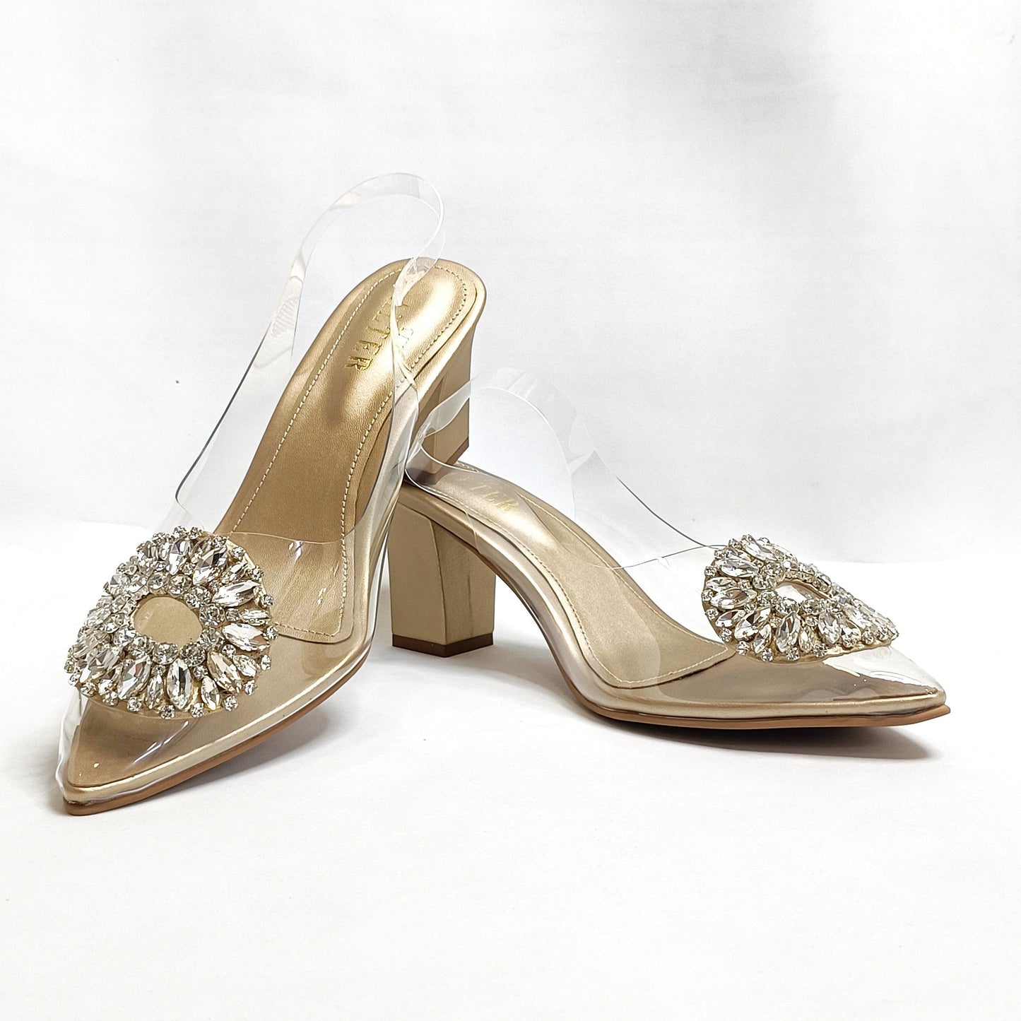 Julia Embellished Block Heels