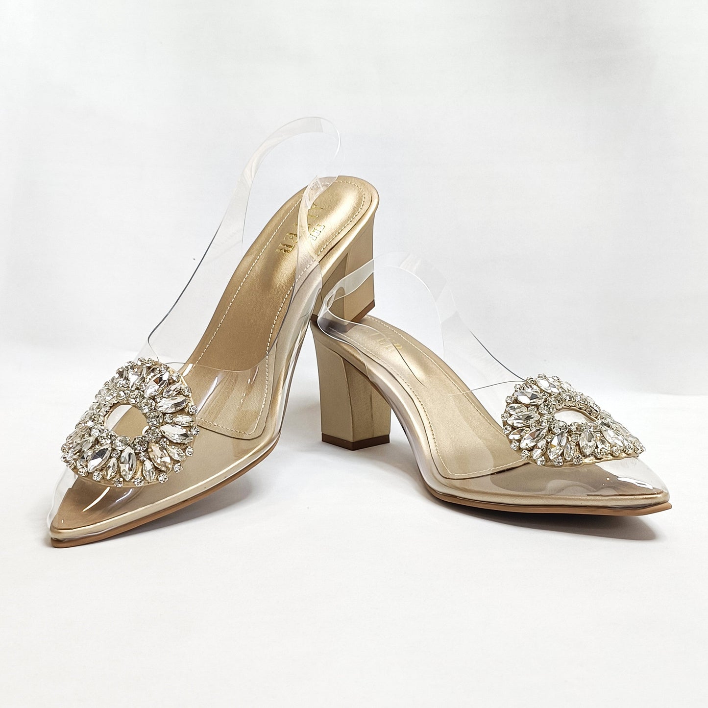 Julia Embellished Block Heels