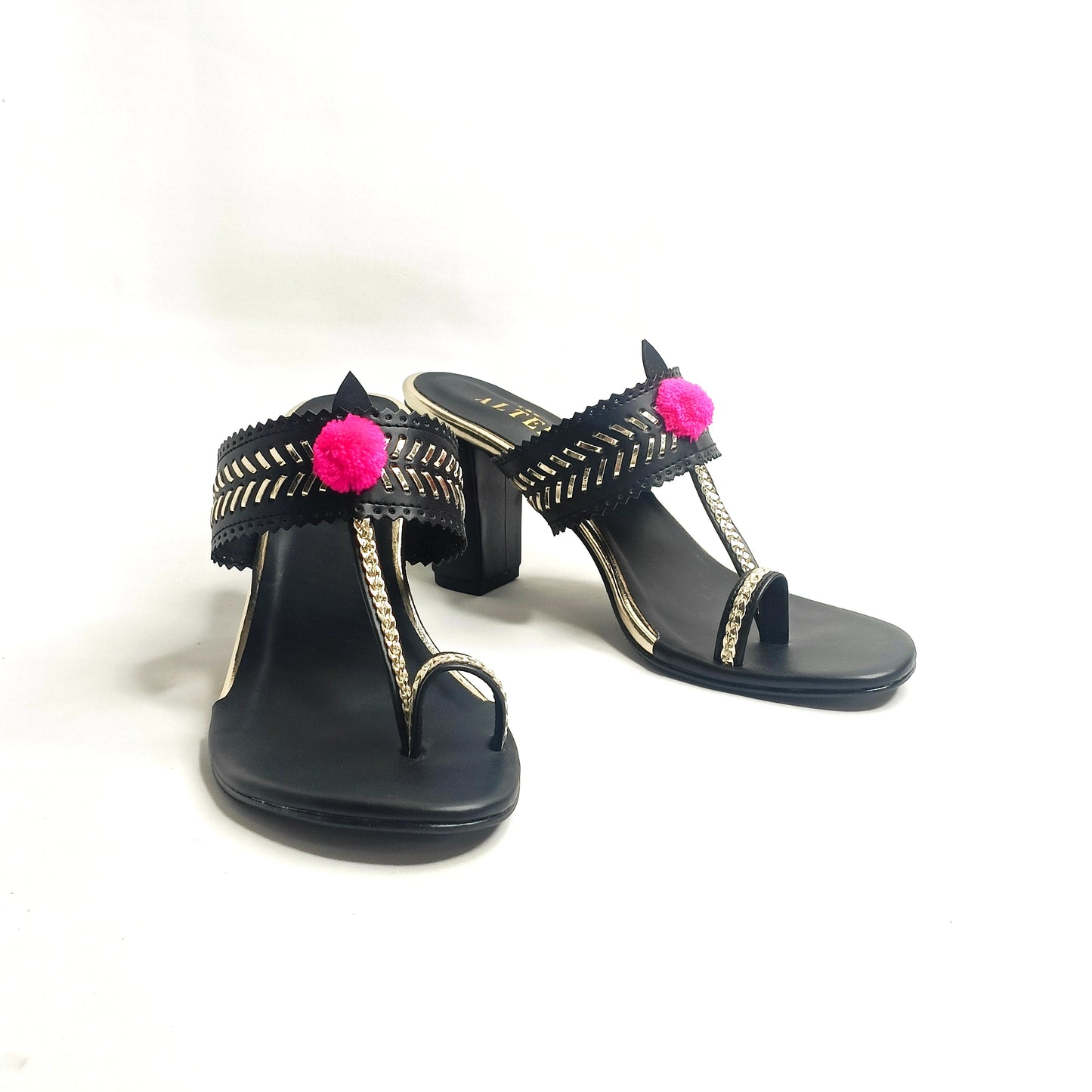 Heer Kohla Block Heels