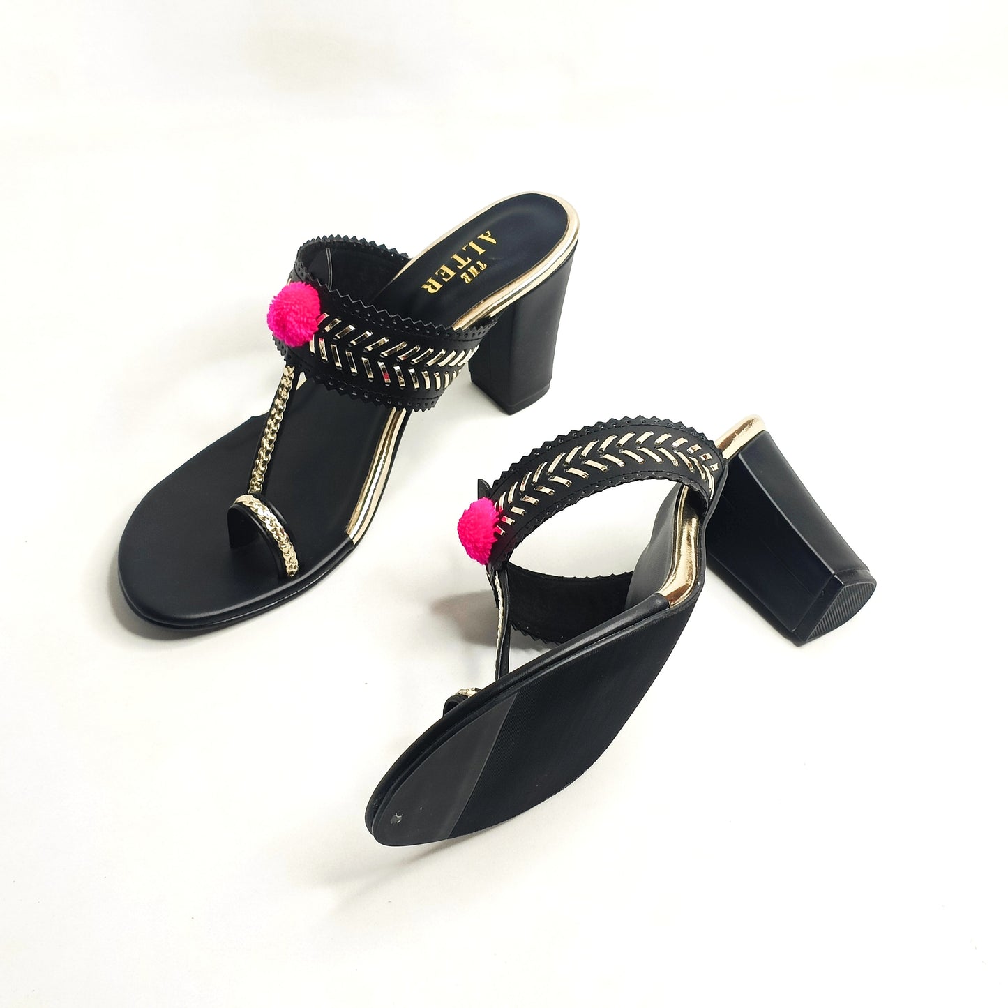 Heer Kohla Block Heels